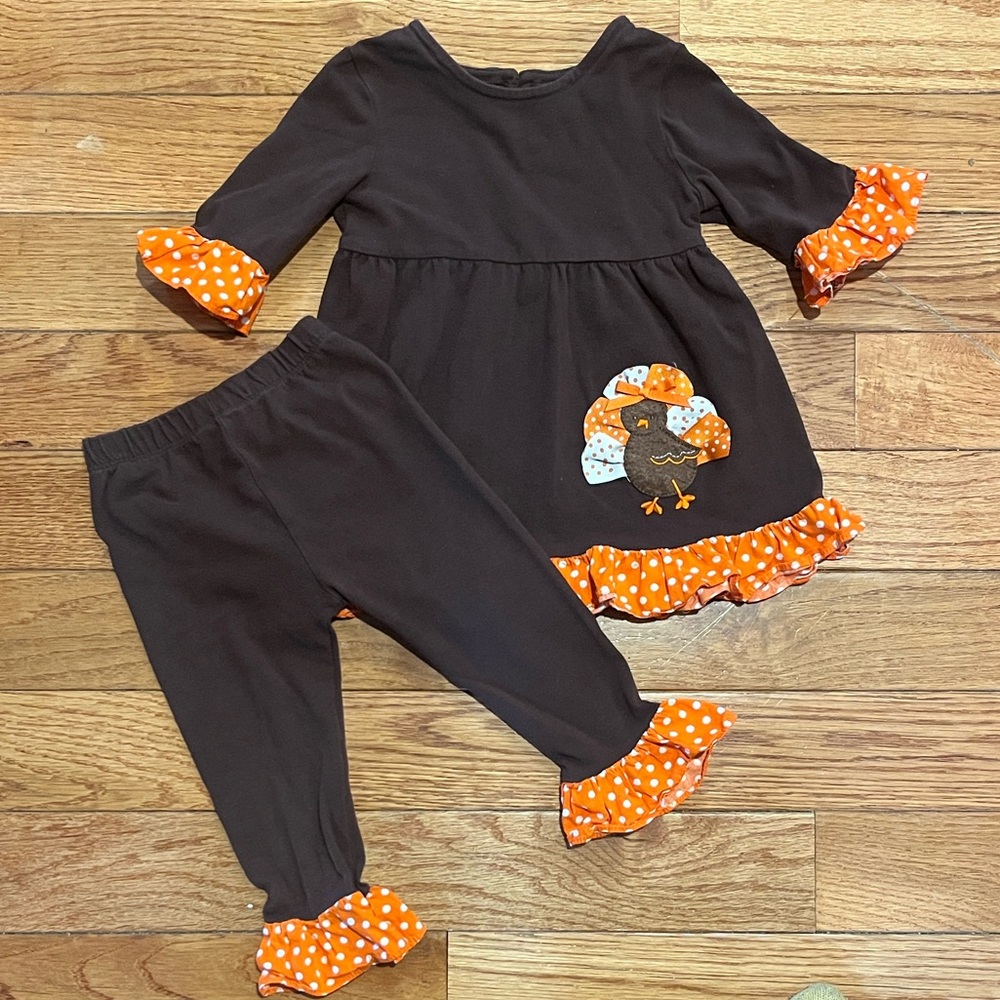 Rare Editions Black and Orange Kids Matching Set